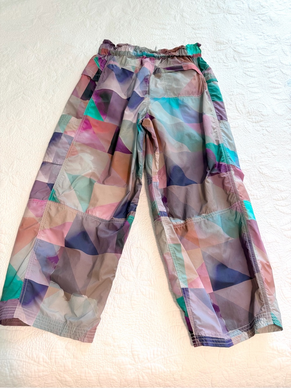 Free People FP Movement In The Wild Printed Hiking Barrel Pants UPF $138 Small - Picture 8 of 8